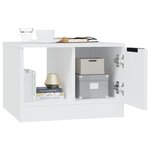 Vidaxl table basse blanc 50x50x36 cm bois d'ingénierie