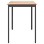 vidaXL Table de bar Naturel 110 x 55 x 105 cm Bois de pin massif