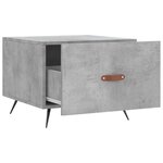 vidaXL Tables basses 2 Pièces gris béton 50x50x40 cm bois d'ingénierie