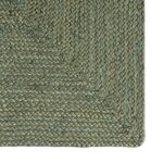 vidaXL Tapis de surface Rectangulaire Vert olive 80 x 200 cm Jute