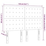 vidaXL Têtes de lit 4 Pièces Vert foncé 72x5x78/88 cm Velours