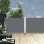 vidaXL Auvent latéral rétractable Anthracite 100 x 1000 cm