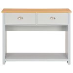 vidaXL Table console Gris 97 x 35 x 76 cm