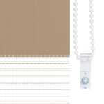 vidaXL Store zèbre marron sable largeur du tissu 50 9 cm polyester