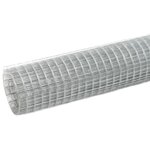 vidaXL Grillage pour volière acier galvanisé 25x1 5 m argenté
