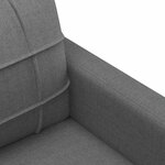 vidaXL Canapé à 2 places Gris foncé 140 cm Tissu