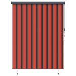 vidaXL Store Roulant Extérieur orange et marron 200 x 250 cm tissu