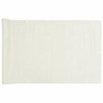 vidaXL Écran d'intimité de balcon blanc 400x90 cm PVC