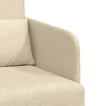 vidaXL Canapé Lit au Sol 2-en-1 Crème 65x80x83 cm Tissu