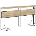 vidaXL Tête de lit de rangement Chêne sonoma 180 cm Bois d'ingénierie