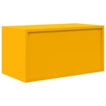 vidaXL Armoire de rangement Jaune moutarde 80 x 40 x 40 cm Acier