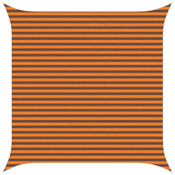 vidaXL Voile d'ombre Orange et marron 4 x 4 m 100   polyester Oxford