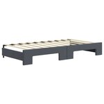 vidaXL Lit de jour avec gigogne et tiroirs sans matelas 90x190 cm
