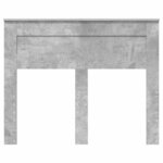 vidaXL Tête de lit Gris béton 120 cm Bois d'ingénierie