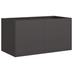 vidaXL Jardinière noir 80x40x40 cm acier laminé à froid