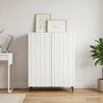 vidaXL Buffet Blanc 66 x 34 5 x 92 cm Bois d'ingénierie