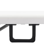 vidaXL Bancs de jardin pliables 2 Pièces 180 cm PEHD Blanc