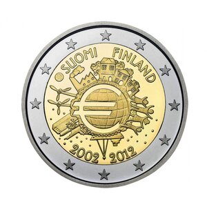 Finlande 2012 - 2 euro commémorative 10 ans de l'euro