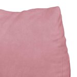 vidaXL Coussin de Dos Rose 60 x 20 x 50 cm Tissu en velours côtelé
