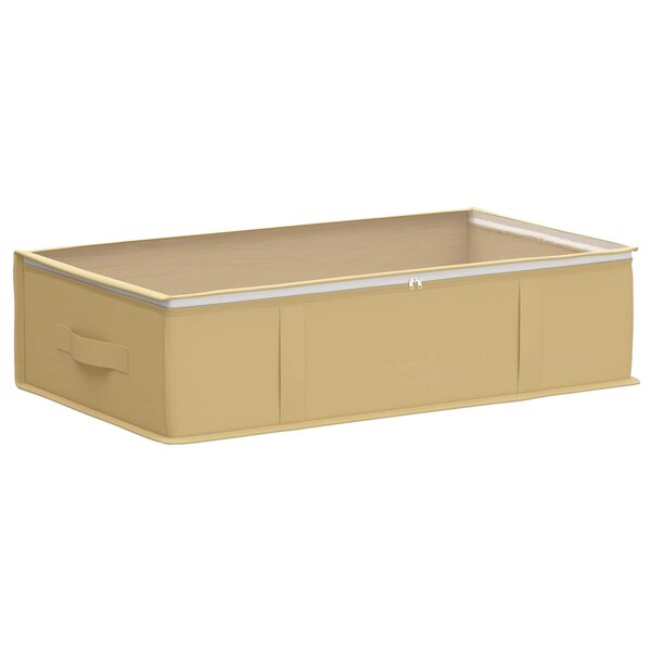 vidaXL Boîte de rangement avec fenêtre transparente Crème