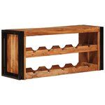 vidaXL Étagère à vin Marron 100 x 45 x 33 cm Bois d'Acacia Massif