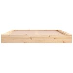 vidaXL Cadre de lit sans matelas 200x200 cm bois massif