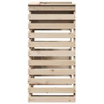 vidaXL Table de bar d'extérieur 113 5x50x103 cm bois massif de pin