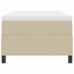 vidaXL Lit à ressorts Gris clair et blanc 100 x 200 cm