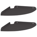 vidaXL Étagère Murale avec étagère 2 Pièces Noir 24 x 24 x 2 cm