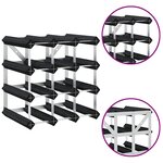 vidaXL Casier à bouteilles pour 12 bouteilles Noir Bois de pin solide