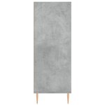 vidaXL Bibliothèque gris béton 69 5x32 5x90 cm bois d'ingénierie