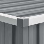 vidaXL Abri de jardin Gris 195x198x159 cm Acier galvanisé
