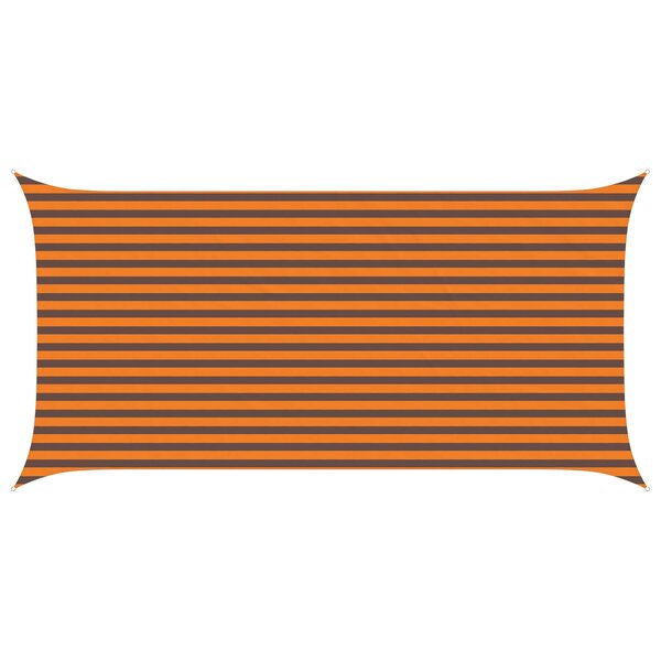 vidaXL Voile d'ombre Orange et marron 2 5 x 5 m 100   polyester Oxford