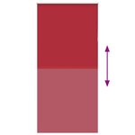 vidaXL Store enrouleur occultant rouge largeur du tissu 90 7 cm