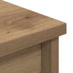 vidaXL Buffet haut chêne artisanal 70x35x180 cm bois d'ingénierie