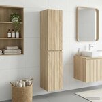 vidaXL Cabinet de Salle de Bain Mural Chêne Sonoma 33 x 34 5 x 160 cm