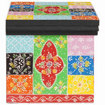 vidaXL Cabinet de chevet avec tiroir 2 Pièces Multicolore 40 x 30 x 28 cm