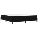 vidaXL Lit à ressorts avec matelas Noir 180 x 200 cm tissu