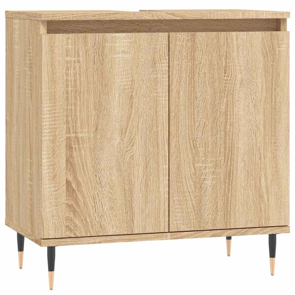 vidaXL Armoire de bain chêne sonoma 58x33x60 cm bois d'ingénierie