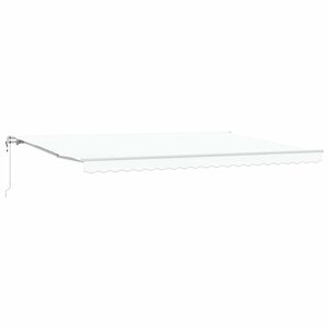 vidaXL Auvent rétractable électrique Blanc 500 × 300 cm