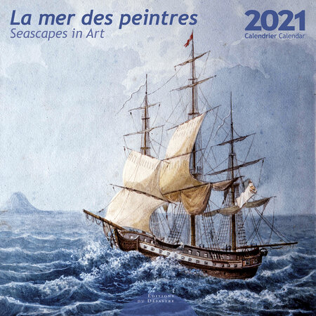 Calendrier 30x30 cm La Mer des Peintres, créé et imprimé en France sur papier certifié PEFC