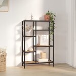 vidaXL Étagère à livres 80x30x120 cm Acier et bois d'ingénierie