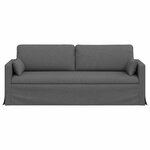 vidaXL Canapé Gris foncé 198 x 78 x 80 cm tissu