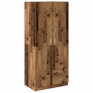 vidaXL Garde-robe vieux bois 80x52x180 cm bois d'ingénierie