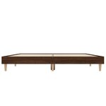vidaXL Cadre de lit sans matelas chêne marron 140x190 cm
