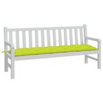 vidaXL Coussin de banc de jardin vert brillant 180x50x7cm tissu oxford