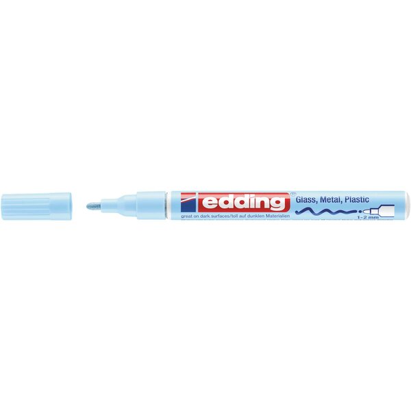 Marqueur Peinture brillante 751 Bleu Pastel Pointe Ronde 1-2 mm EDDING