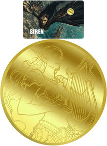 Monnaie SIREN 1/1000 Oz Or 12$ Liberia 2026