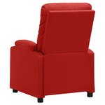 vidaXL Fauteuil inclinable électrique Rouge bordeaux Similicuir