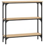 vidaXL Table console chêne sonoma 75x22 5x75 cm bois d'ingénierie